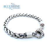 Handwoven Silver Bracelet- 7"